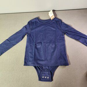 Cat & Jack Kids Adaptive Long Sleeve Bodysuit – Navy – Size S (6/7) – NWT